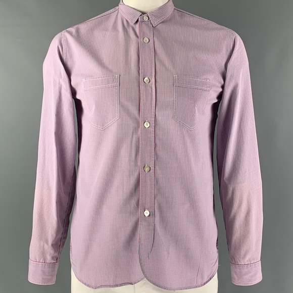 JUNYA WATANABE Other - JUNYA WATANABE Pink Blue Checkered Button Down Long Sleeve Shirt